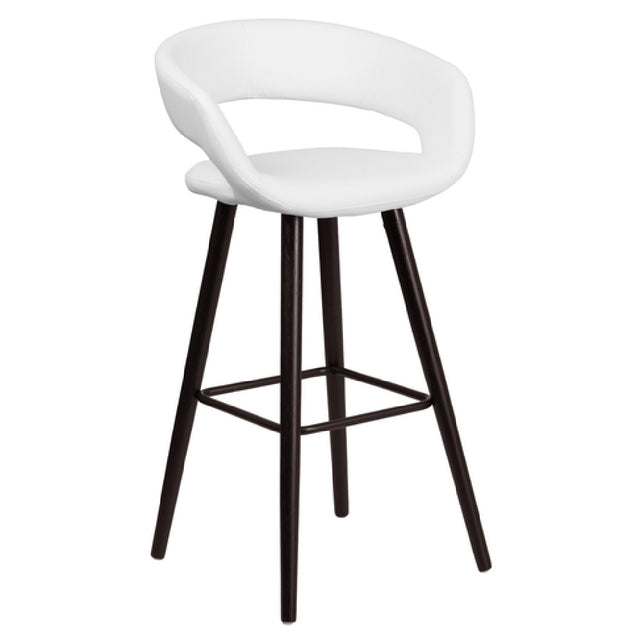 Flash Furniture CH-152560-WH-VY-GG Brynn Series Bar Stool 29"H Seat Height Contemporary Style