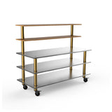 Steelite MGCMLC04BBXW - Back Bar Station, 71.0" X 29.5" X 60.0", Modular