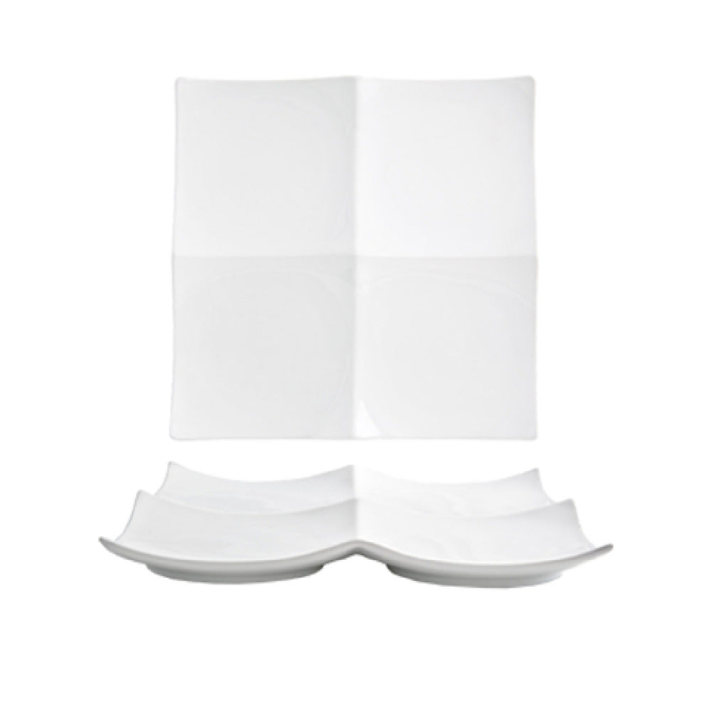 FOH DOS019WHP21 Origami® Plate 12" X 12" X 1-1/2" Square