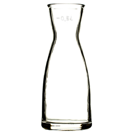 Hospitality Brands HGU65150-006 Hospitality Brands Homestead Carafe 17 Oz. Glass (H: 8.25” D: 3.5”) (6 Each Per Case)