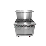 Connerton CN36-6_LP - Restaurant Range, Gas, 36"W X 33.9"D