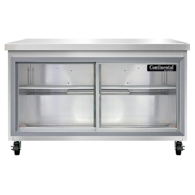 Continental Refrigerator SW48NSGD Work Top Display Refrigerator 48"W 13.4 Cu Ft Capacity