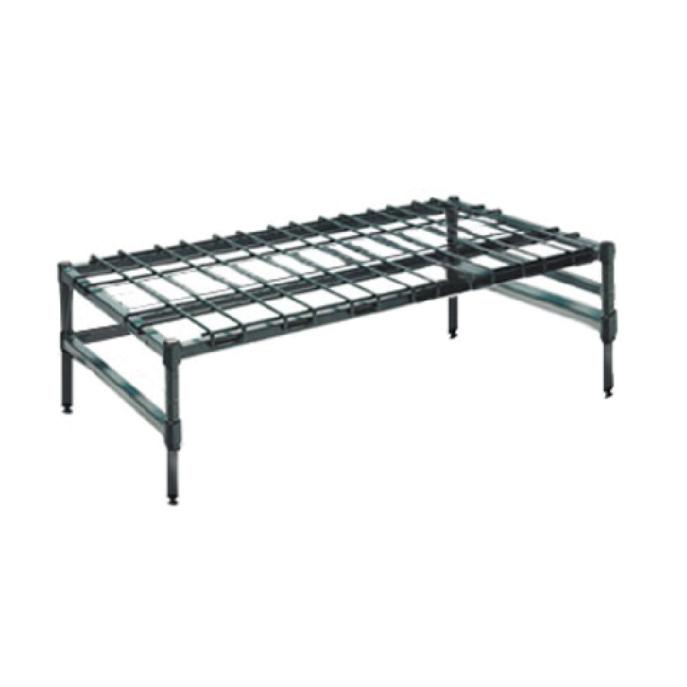 1880 Hospitality FFSDR2448GN Focus Foodservice Stationary Dunnage Rack Low Profile