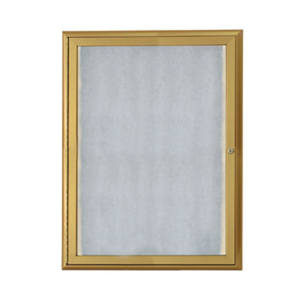 Aarco LOWFC3624G Waterfall Bulletin Board 24"W X 36"H Enclosed