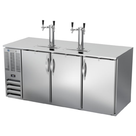 Beverage Air DD72HC-S - Draft Beer Cooler, 72"W X 30-3/8"D X 49-5/16"H, 23.643 Cu. Ft.