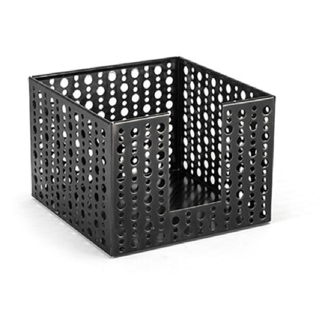FOH BHO039BKS21 Dots Napkin Holder 5-1/2" X 5-1/2" X 4" Square