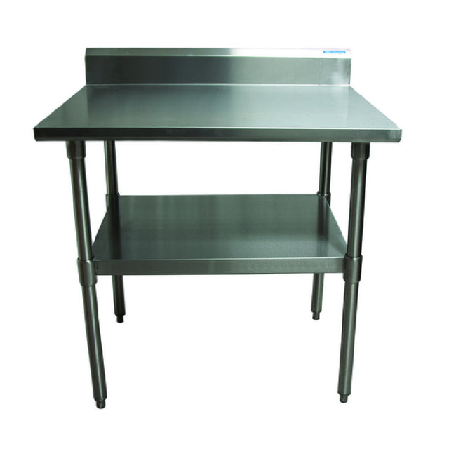 BK Resources CVTR5-3030 - Work Table, 30"W X 30"D X 34-3/4"H Overall Size, 16/304 Stainless Steel Top With 5"H Riser