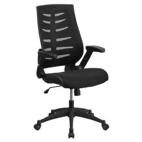 Flash Furniture BL-ZP-809-BK-GG Designer Executive Swivel Office Chair 41-3/4" To 45-1/2" Adjustable Height