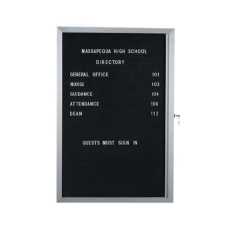 Aarco EDC2418L Message Center Board 18"W X 24"H Hinged Face