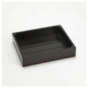 AllPoints 31238 Espresso Wooden Crate Half Size