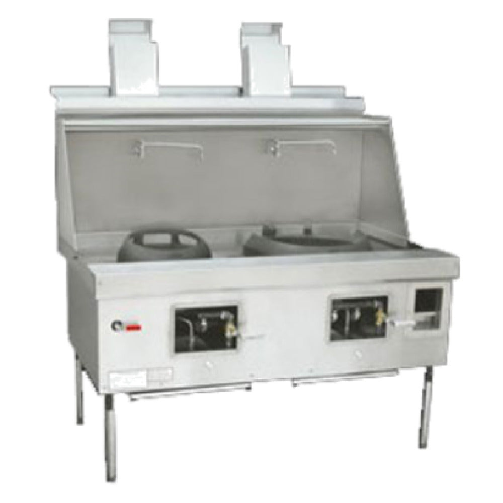 Town YF-2-SS York® Wok Range Gas (2) Chambers