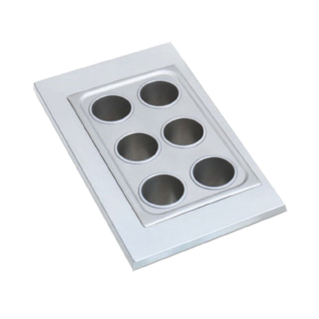 Vollrath 19195 Adapter Plate With Six 4-1/4" Holes Fits 78710 Bain Marie Pots