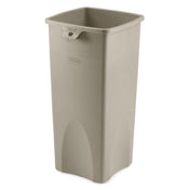 Rubbermaid FG356988BEIG - Untouchable® Container, Square, 23 Gallon