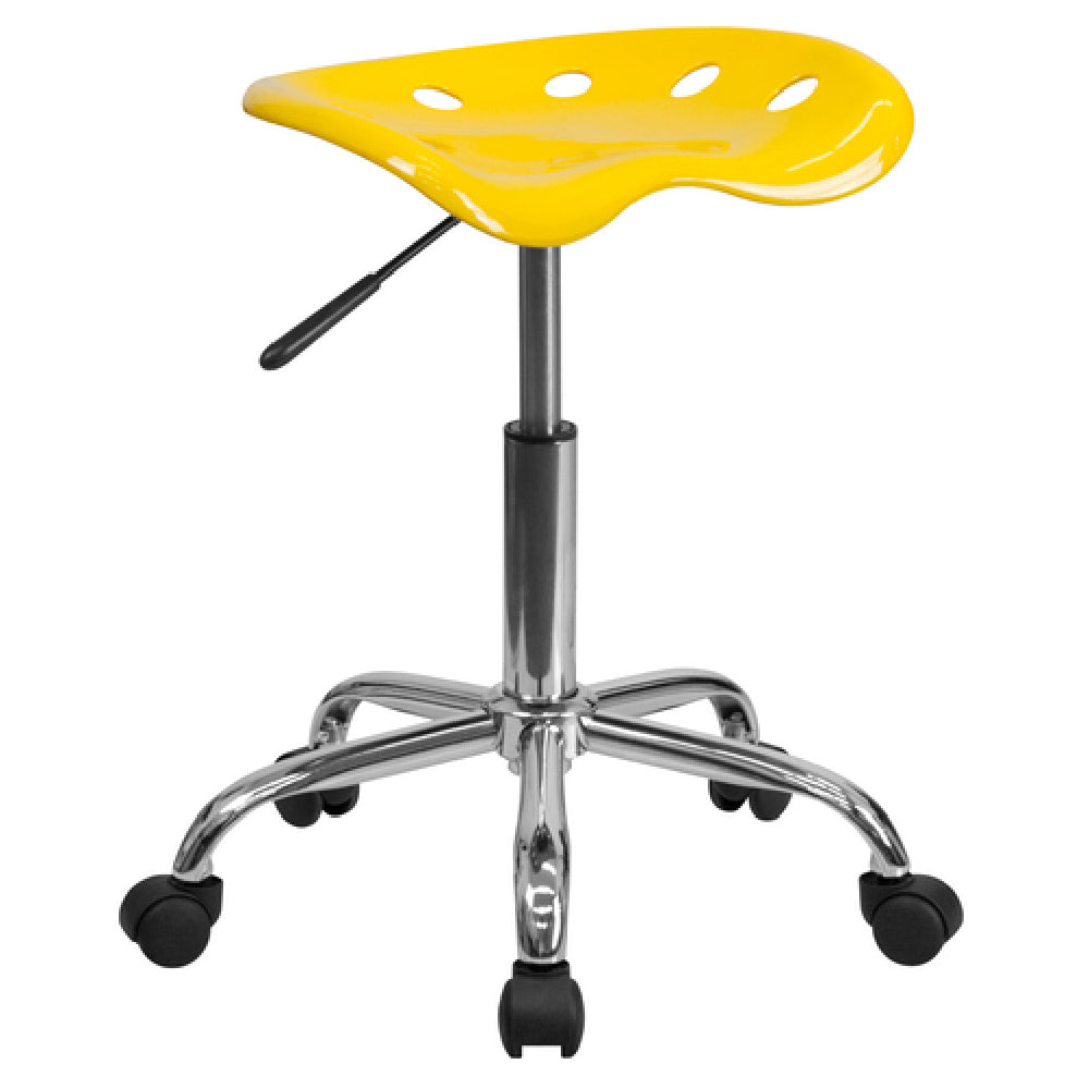 Flash Furniture LF-214A-YELLOW-GG Vibrant Stool 20-1/4" To 25-3/4" Adjustable Height