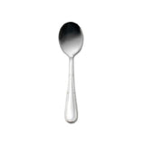 1880 Hospitality 1336SSGF Oneida® Bouillon Spoon 6" Linear Grooved Teardrop Shaped Handle