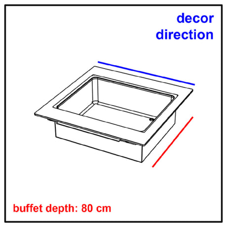 Bauscher Hepp VE-11084 - Venta® Table-Top-Unit, With ICE_WELL For A Table Base STAGE_80_XS Or For A Table Base STAGE_80_S