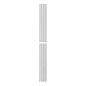 OlympicJ74TSPC-4PK Split Post 74" Stationary Chromate Finish (4 Per Pack)
