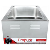 Empura Stainless E-FW1200 Food Warmer 12" X 20" Opening Electric