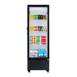 Koolmore KM-MDR-1GD-8C KoolMore Commercial Glass Door Display Cooler 21.10"W X 20.70"D X 63.60"H