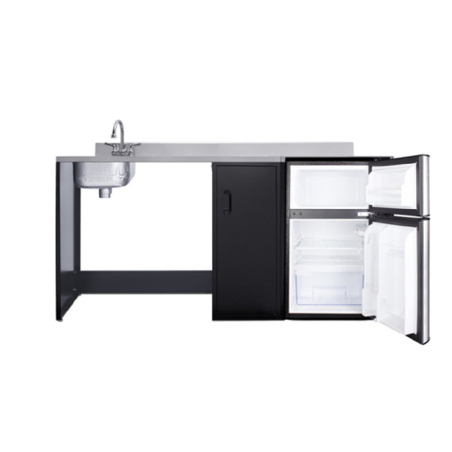 Summit CK72ADALBFNCK - All-In-One Kitchenette, 72" Wide, Barrier-free