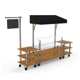Steelite MGCMLA04BSBW - Classic Canopy Station, 130.0" X 33.0" X 95.5", Modular