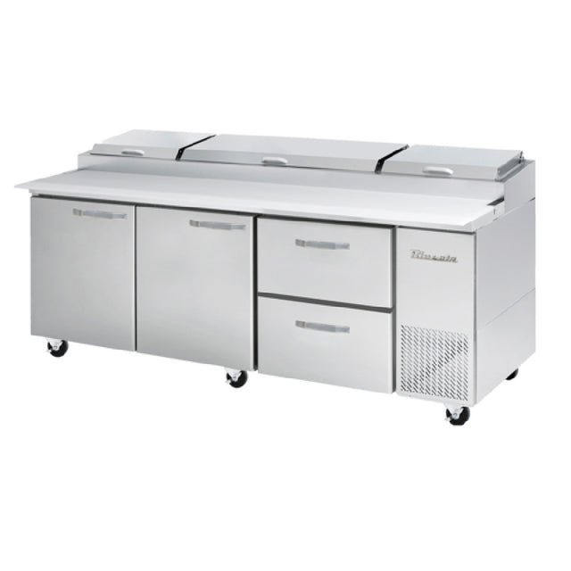 Blue Air BAPP93-D2R-HC - Pizza Prep Table, Three-section, 93-1/4"W