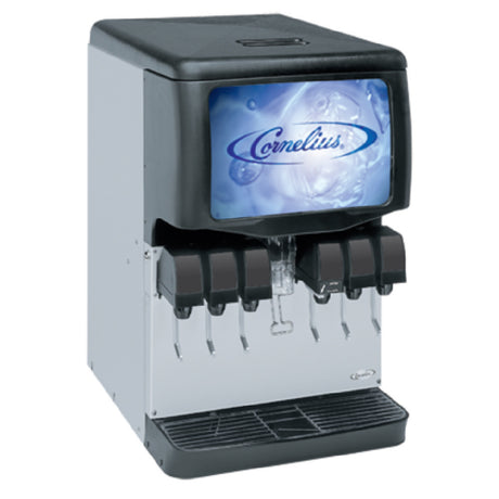 Cornelius 621053404 Enduro 150 Ice & Post-Mix Beverage Dispenser Countertop (6) UFB-1™ Push-button Valves