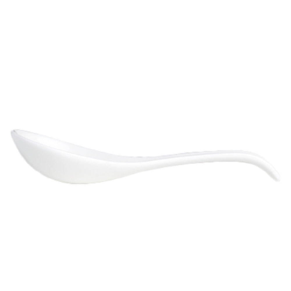 Steelite 6940E6011 Chinese Spoon 6-3/4" (17.14cm) Curved Microwave/dishwasher Safe