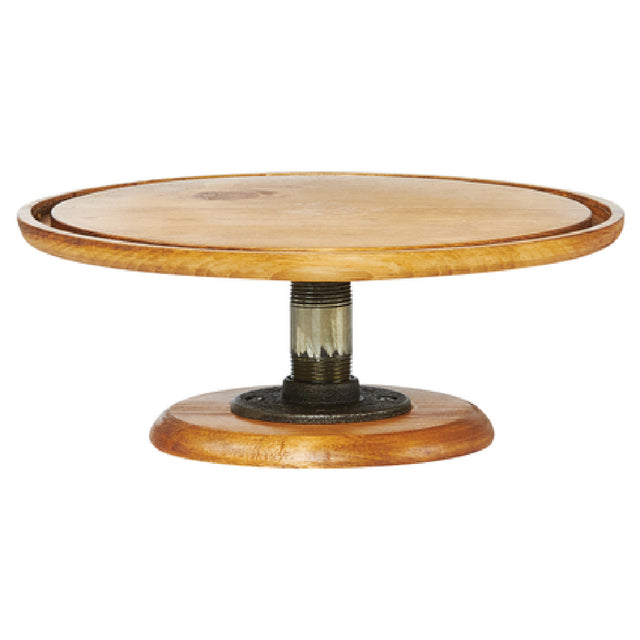 Cal Mil 4310-5-99 Madera Cake Stand 12-3/4" Dia. X 5"H Rustic Pine (cover Sold Separately)