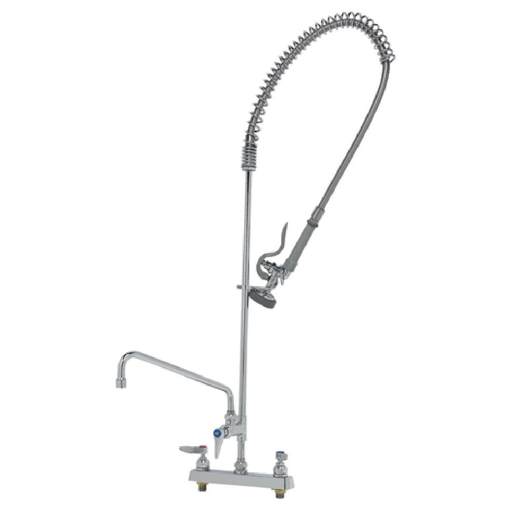 T&S Brass B-5120-12-B EasyInstall Workboard Pre-Rinse Unit Deck Mount Mixing Faucet