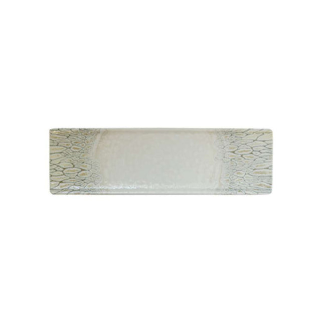 Cardinal FP893 - Dudson, Papillon Beige Rectangle Tray (L:11.25'' X W:3.5''), ['Vitrified Ceramic']
