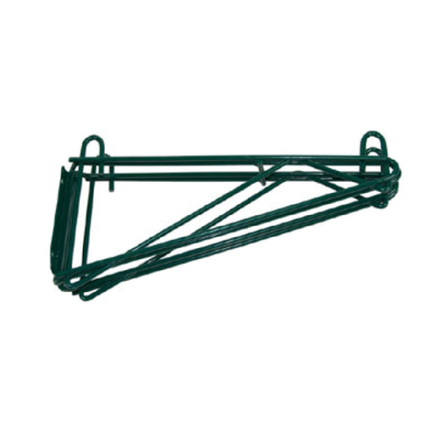 Klinger's Trading SD24-GREEN Double Wall Bracket For 24"D Shelf Green Epoxy Finish (sold Each)