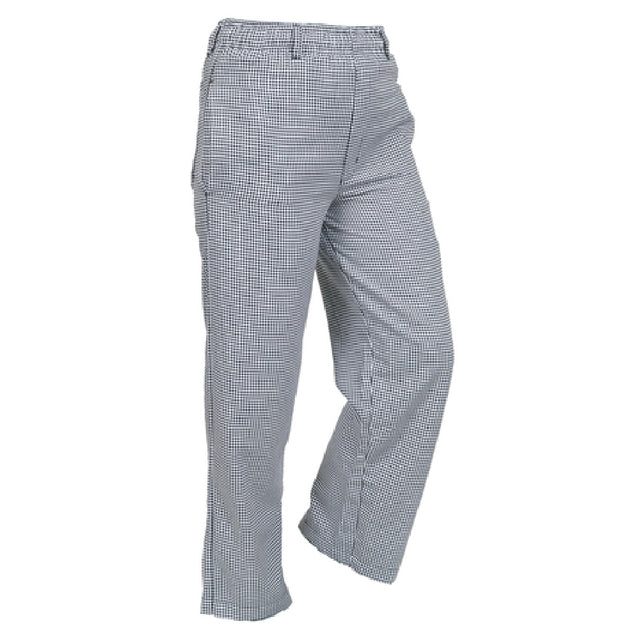 Mercer Culinary M61050HT5X Genesis Unisex Chef Pants Elastic Waist Belt Loops