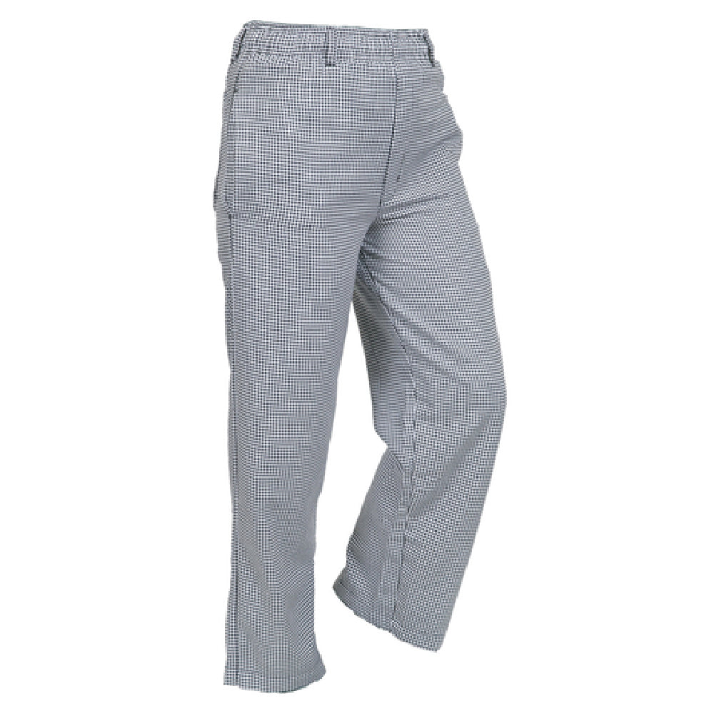 Mercer Culinary M61050HT8X Genesis Unisex Chef Pants Elastic Waist Belt Loops