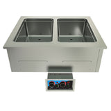 BK Resources E-HP-2 - Hot Food Well Unit, 2-Compartment, Drop-In