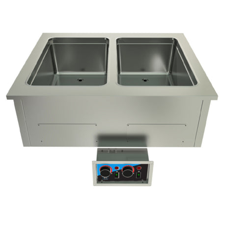 BK Resources E-HP-2 - Hot Food Well Unit, 2-Compartment, Drop-In