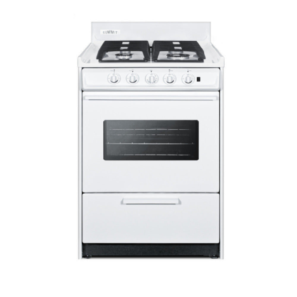 Summit WTM6107ISW - Gas Range, 20" W X 24"D, 2.92 Cu.ft. Oven Capacity