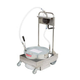 MirOil USA 75HD Oil Filter Machine/Discard Trolley Hand Operated Oil Pump 1-way For Fryers With Drain Valves For Oil Capacity To 75 Lb.