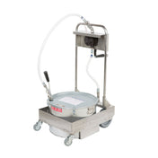 MirOil USA 75HD Oil Filter Machine/Discard Trolley Hand Operated Oil Pump 1-way For Fryers With Drain Valves For Oil Capacity To 75 Lb.