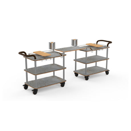 Steelite MGCRNX23GSXX Mogogo Roll'n Mini Happy Hour Station Grey Slate Shelves