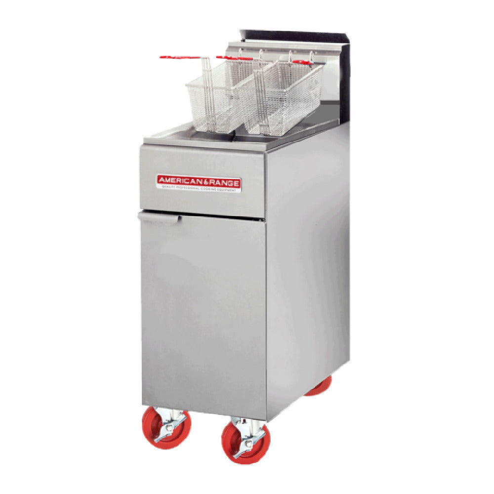 American Range AF-35/50_LP - Gas Tube Fryer, Floor Model, 50 Lb. Capacity Fryer