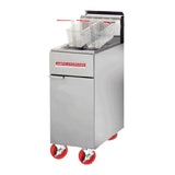 American Range AF-35/50_LP - Gas Tube Fryer, Floor Model, 50 Lb. Capacity Fryer