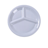Yanco MS-710WT Milestone Compartment Plate 10" Dia. 3-compartments