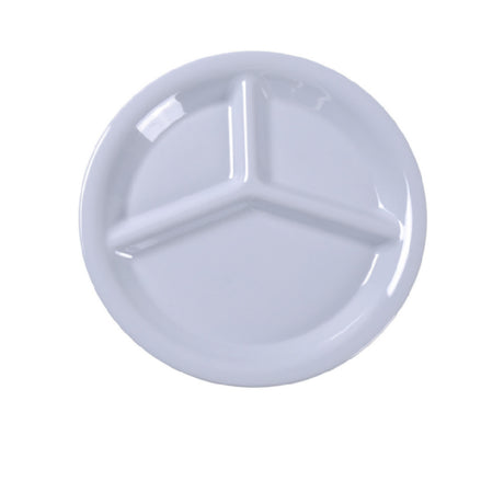 Yanco MS-710WT Milestone Compartment Plate 10" Dia. 3-compartments