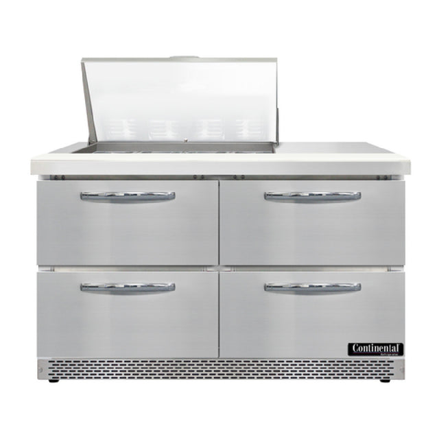 Continental Refrigerator D48N12M-FB-D Designer Line Mighty Top Sandwich Unit Front Breather