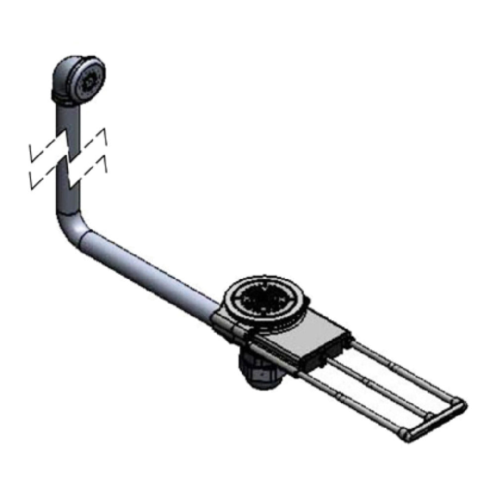 T&S Brass B-3990-01-5X Modular Waste Drain Valve With Pull Handle 3-1/2" Sink Opening