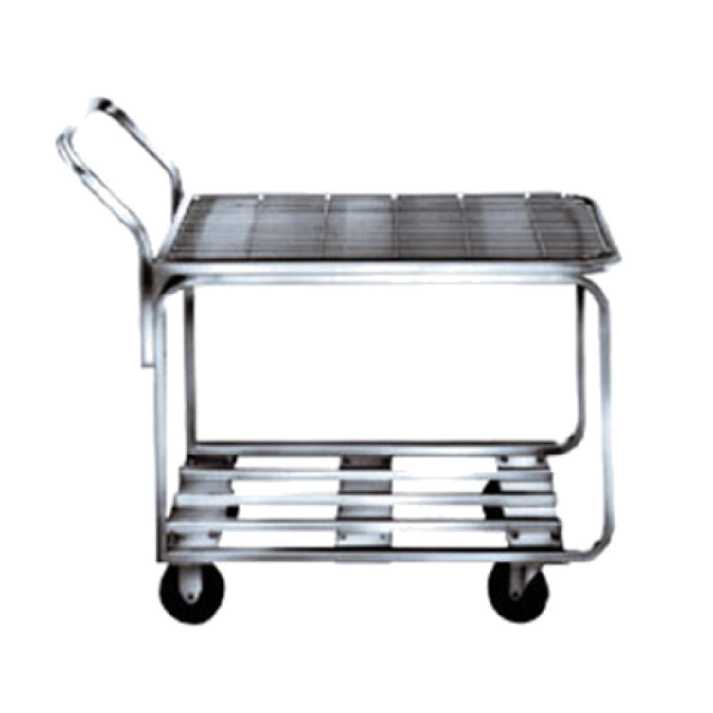 Winholt 9000-STK4 Stocking & Marketing Cart 18" X 44" All Welded Steel With Wire Mesh Top Shelf