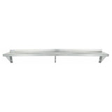 Empura Stainless 1272WS18G Standard Duty Empura Wall Mount Storage Shelf 12" X 72" 18GA 430S/S Shelf And Brackets