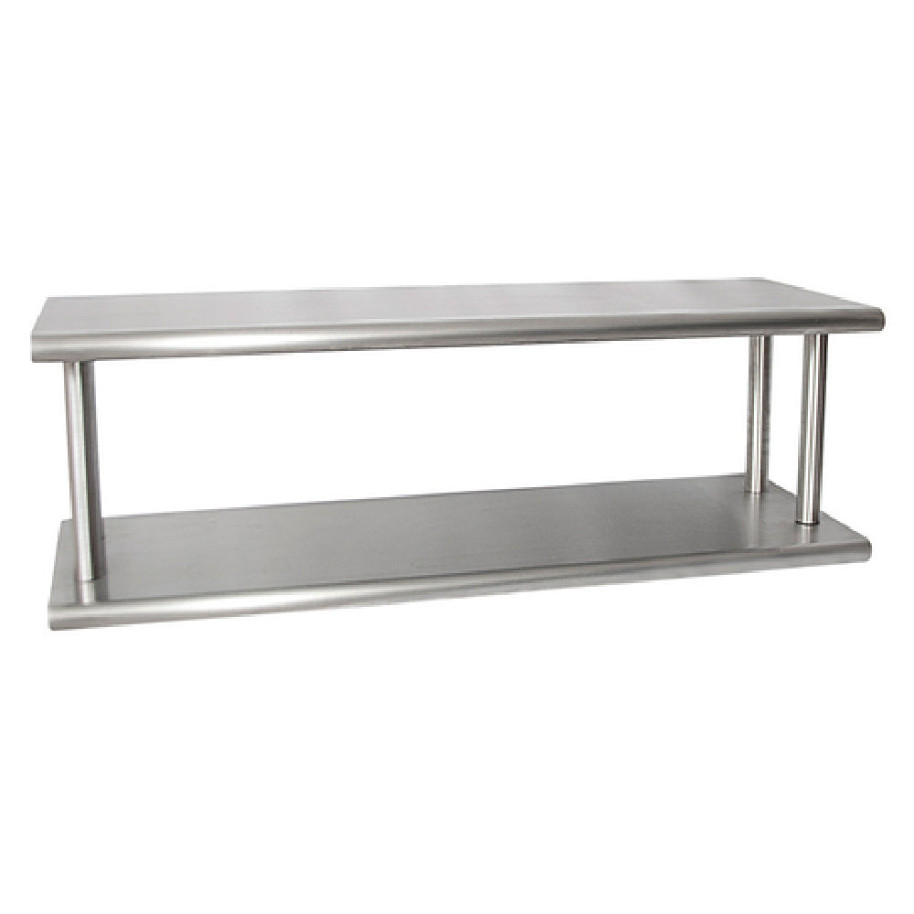 BK Resources PTS-18108-2 Double Tier Pass Through Shelf 108"W X 18"D 5" Maximum Wall Thickness