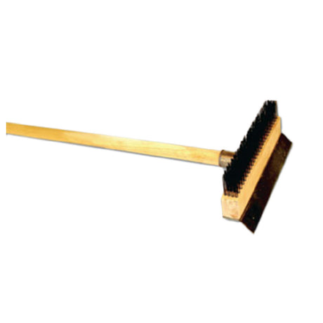 Thunder Group WDPB037 Pizza Oven Brush With Scraper 37"L